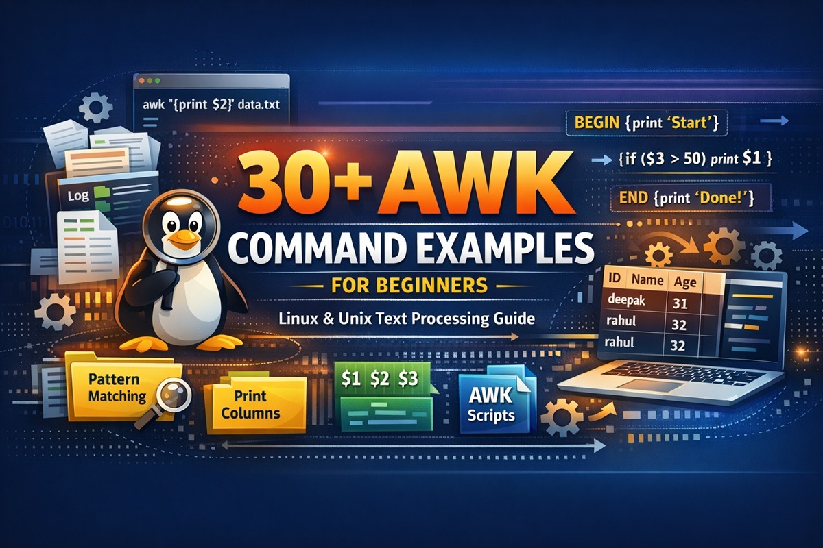 AWK Command in Linux: Complete Guide with Practical Examples