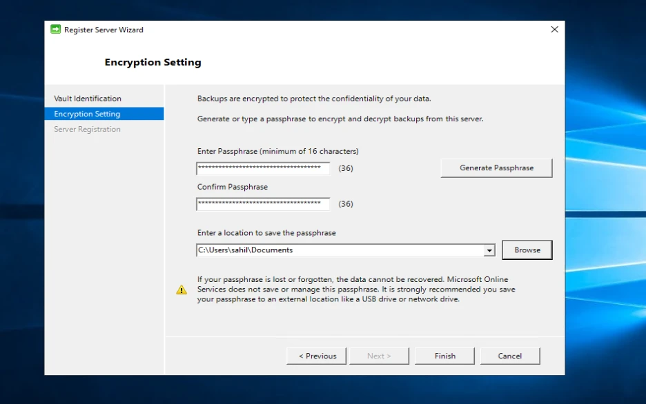 Step-by-Step Azure Backup Tutorial [Azure MARS Agent]