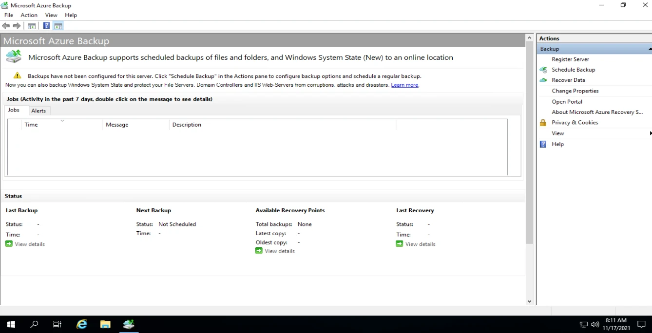 Step-by-Step Azure Backup Tutorial [Azure MARS Agent]