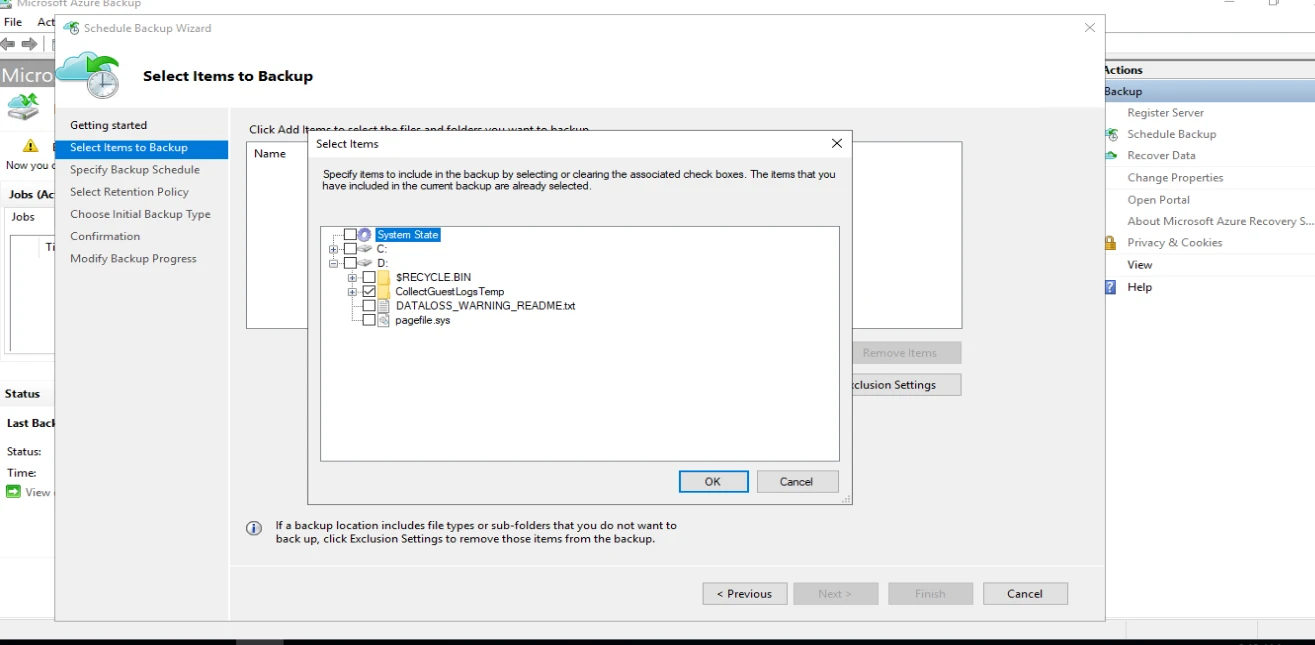 Step-by-Step Azure Backup Tutorial [Azure MARS Agent]
