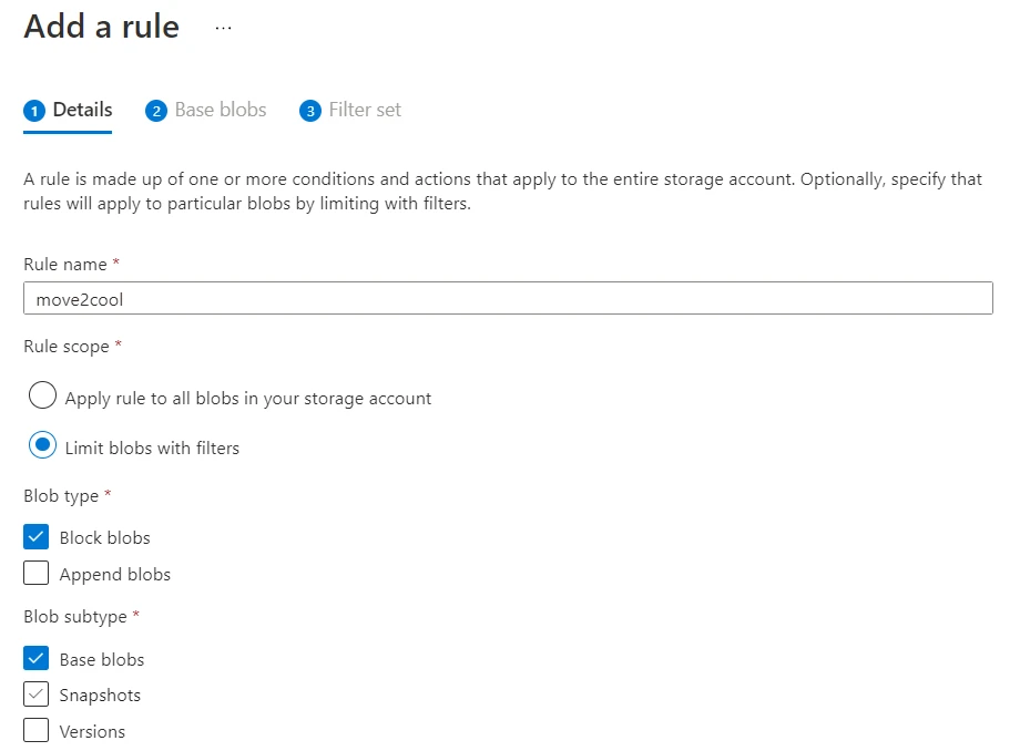 Azure Blob Storage Lifecycle Management with Examples