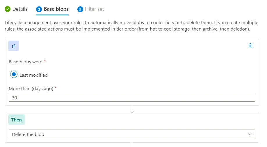 Azure Blob Storage Lifecycle Management with Examples