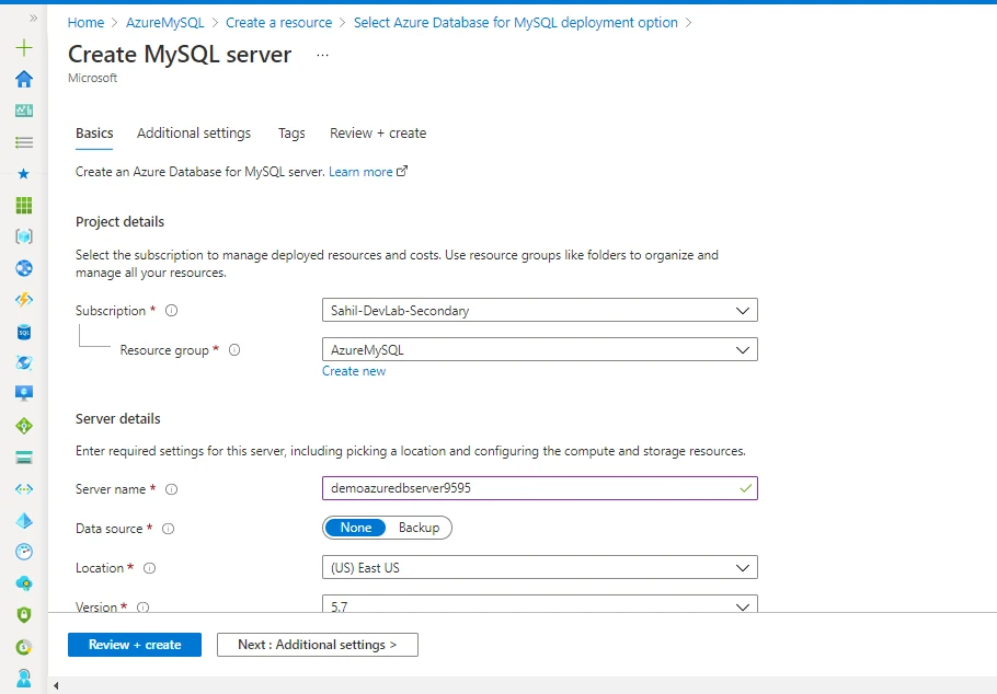 Azure Database For MySQL Deployment [ Step-By-Step]