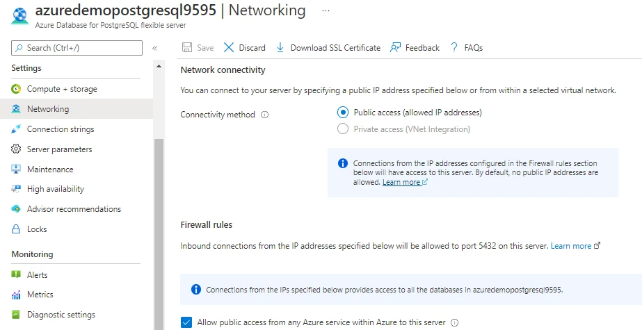 Azure Database for PostgreSQL