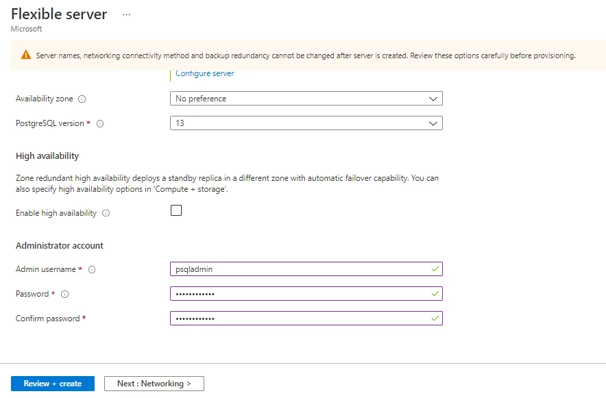 Azure Database for PostgreSQL