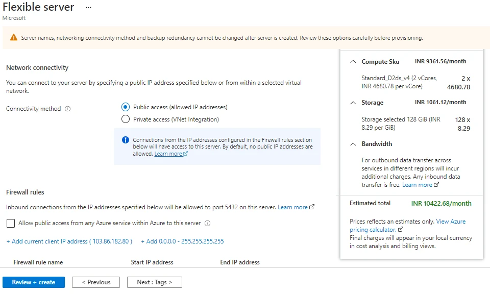 Azure Database for PostgreSQL