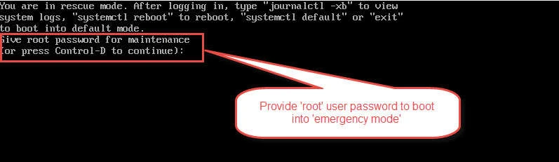 How to boot into single user mode in RHEL/CentOS 7/8 Linux
