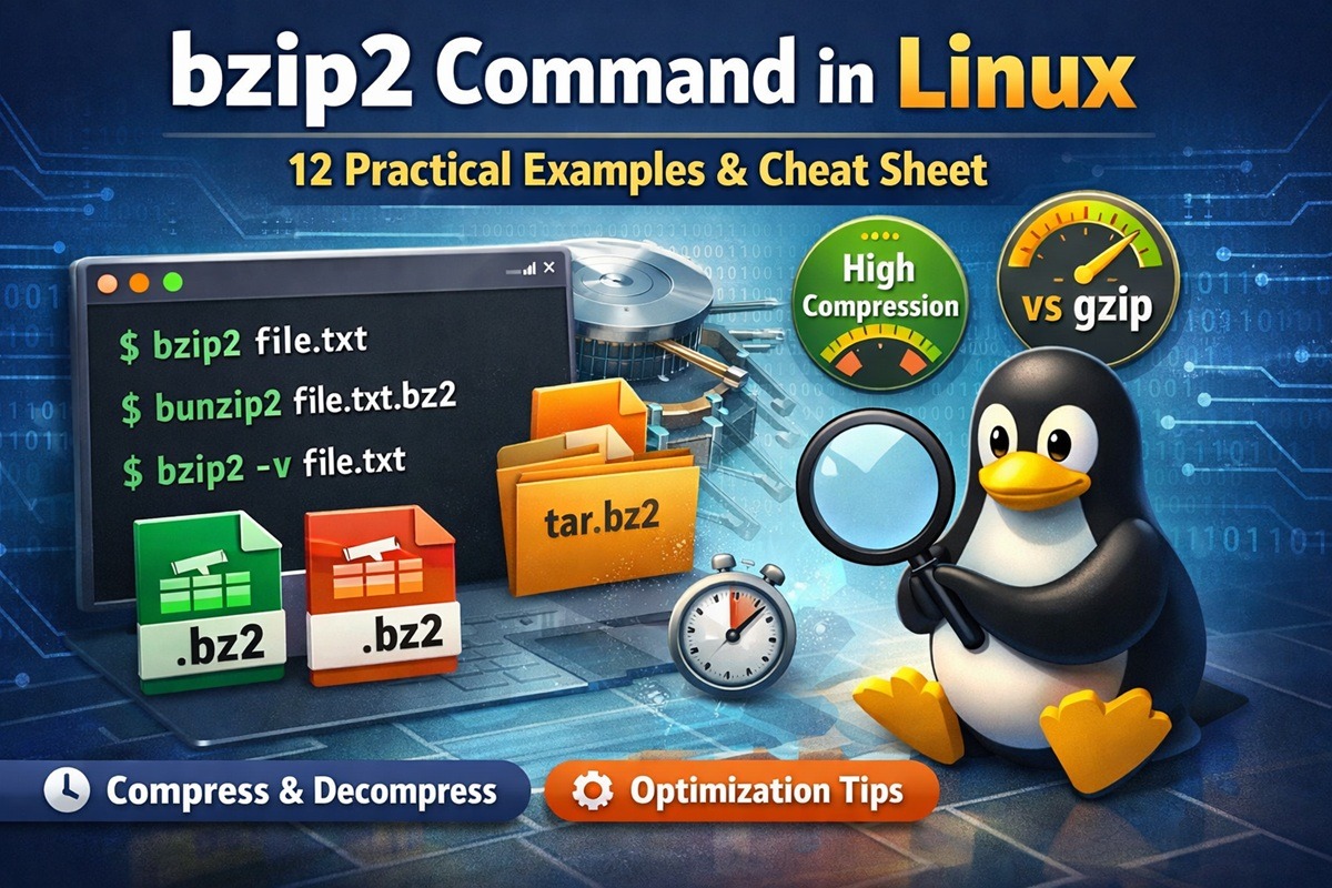 bzip2 Command in Linux: Complete Guide with Examples & Best Practices