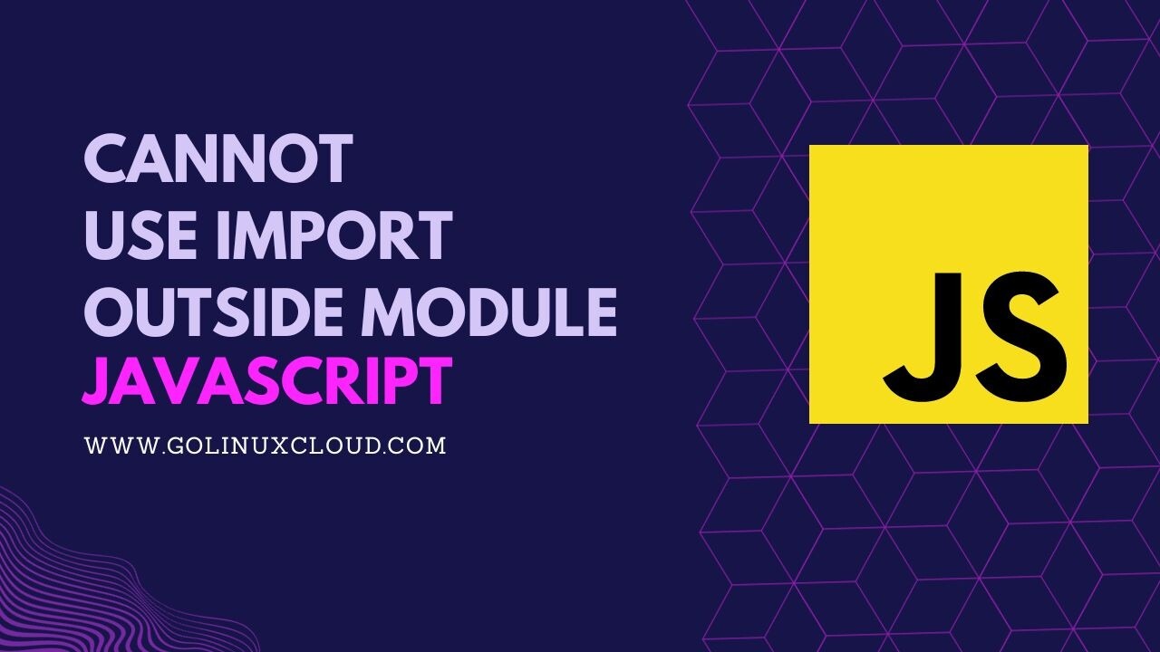 Cannot use import statement outside a module [SOLVED]