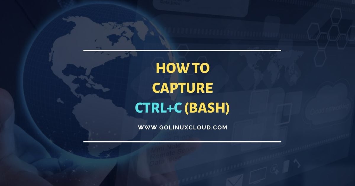 Bash Trap Signals | Capture CTRL+C [Practical Examples]