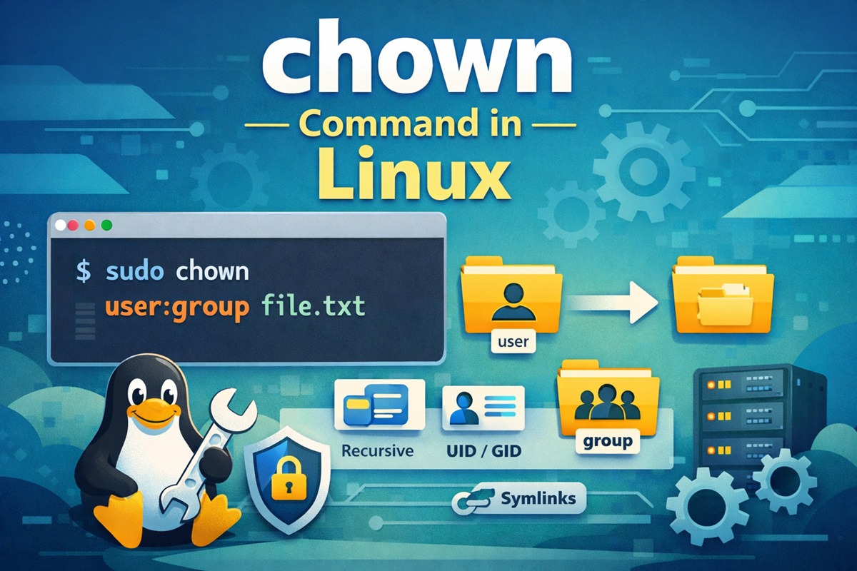 chown Command in Linux: Change File & Directory Ownership (Cheat Sheet)