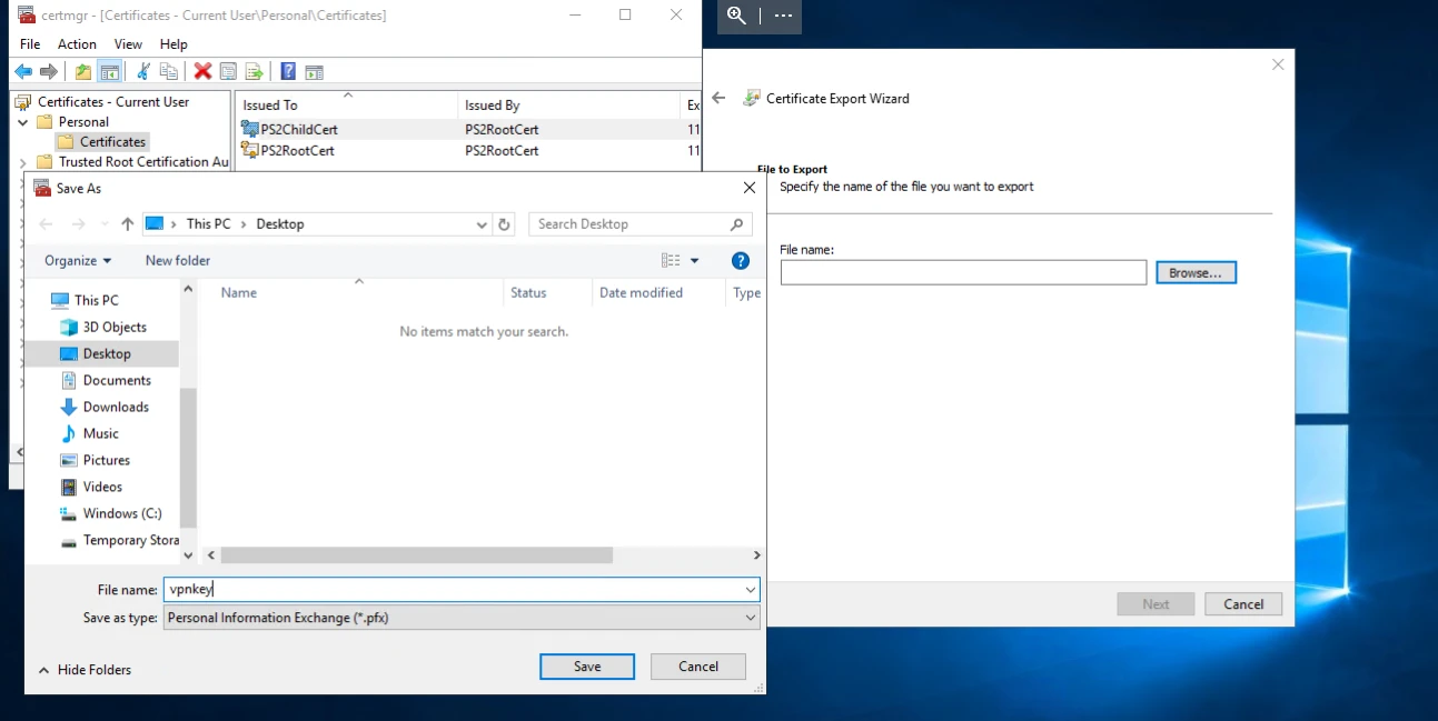 Configure Azure Point To Site VPN Connection [Step-by-Step]