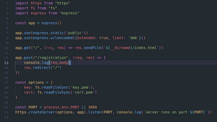 How to create HTTPS Server with Node.js