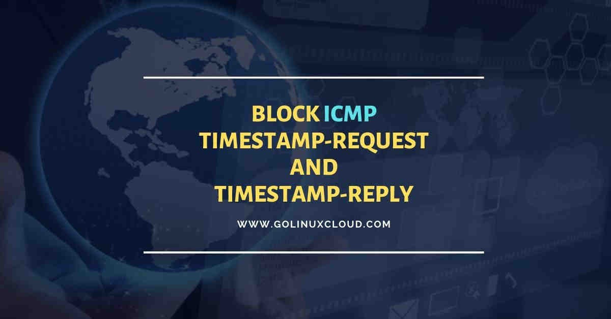 How to disable ICMP timestamp responses in Linux