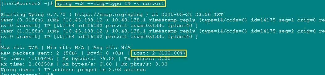 How to disable ICMP timestamp responses in Linux