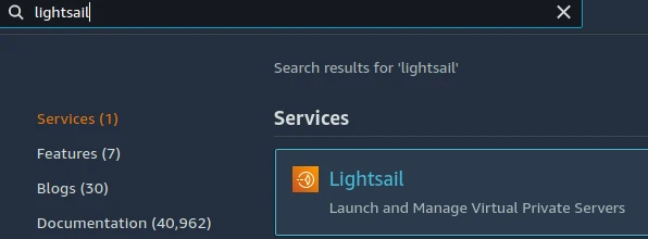Amazon Lightsail