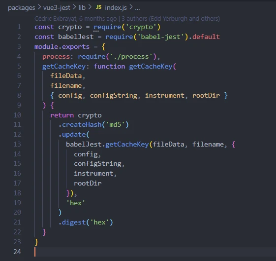 git blame on Visual Studio Code