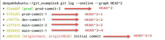 git HEAD~ vs HEAD^ vs HEAD@{} Explained [Easy Examples]