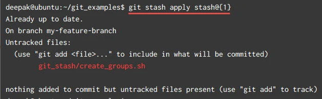 git stash explained in detail with examples