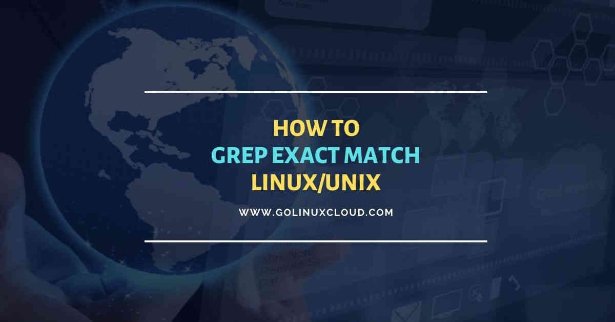 Easy regex to grep exact match with examples