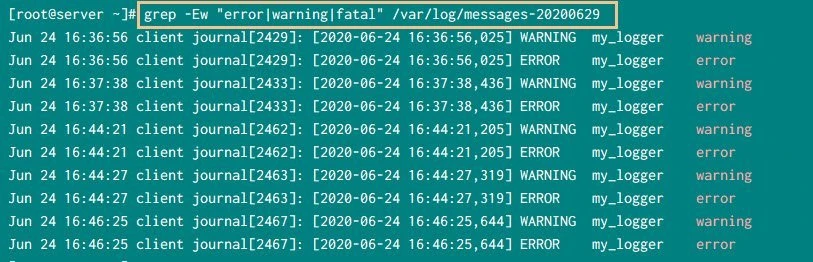 Match exact word with grep