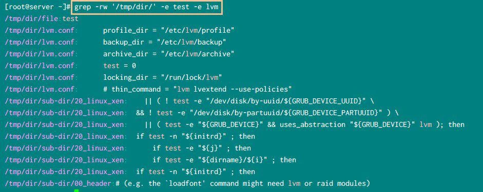 grep multiple pattern