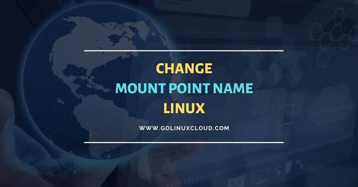 How to PROPERLY change mount point name in Linux