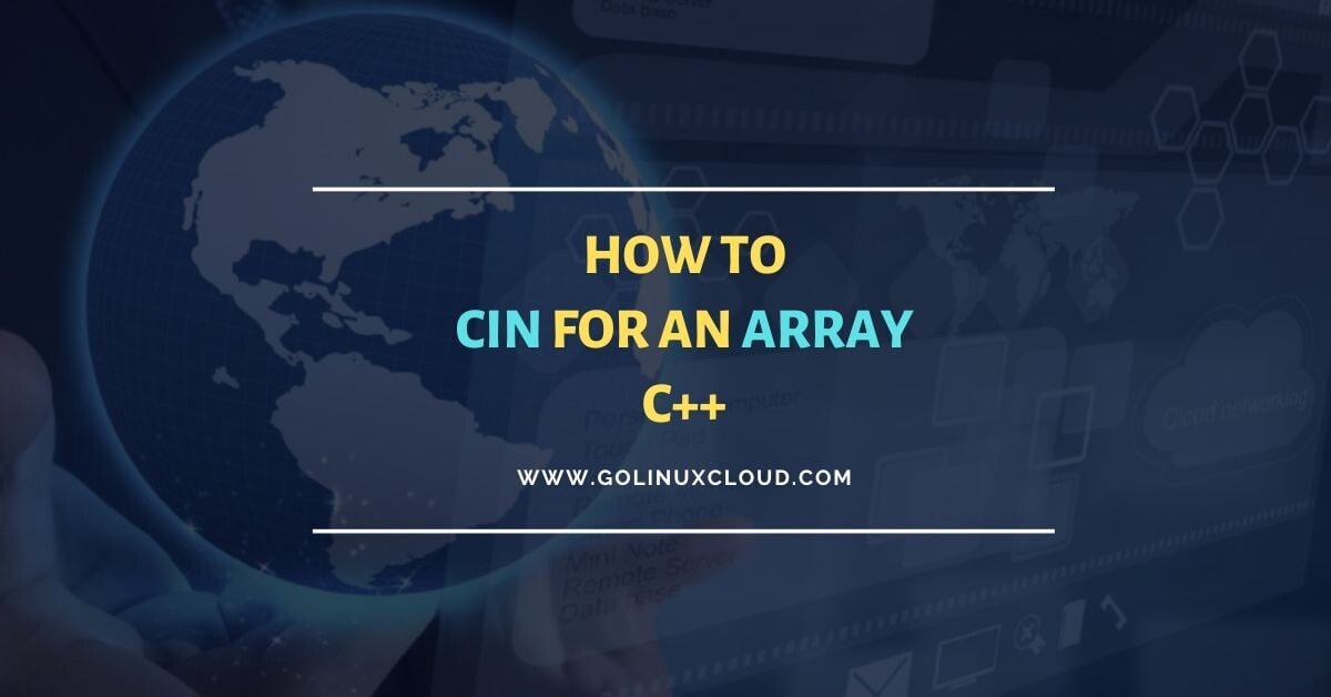 How to use cin for an array in C++ [SOLVED]
