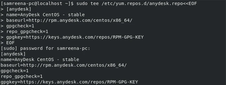 Add anydesk repo