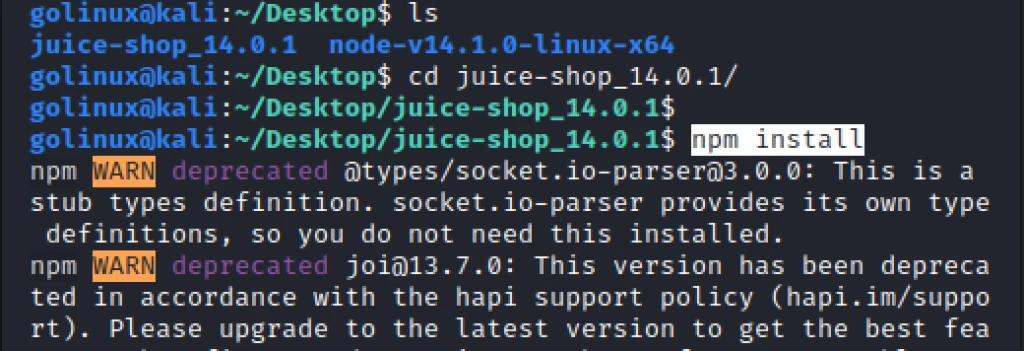 Install Node Packages