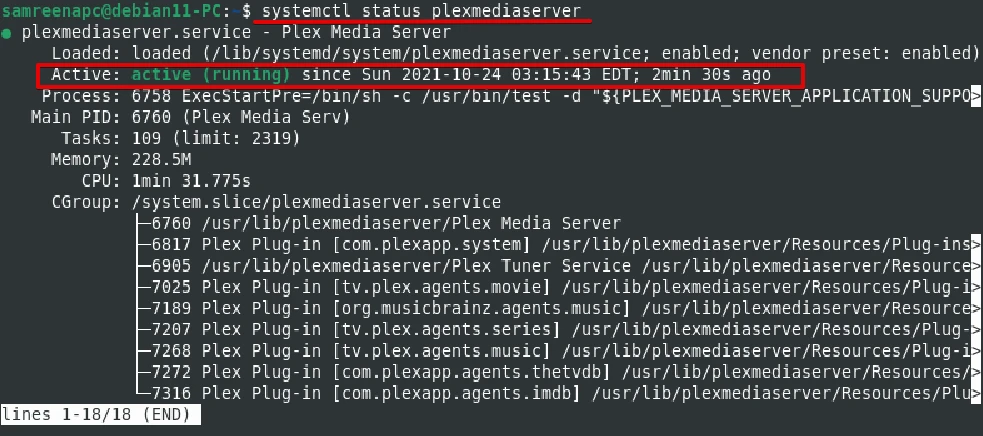 running-plex-services
