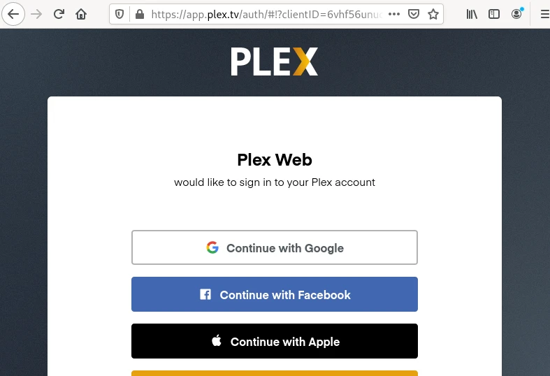 launch Plex media server