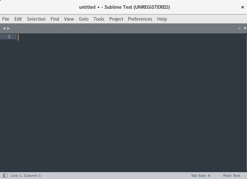 launch sublime text editor