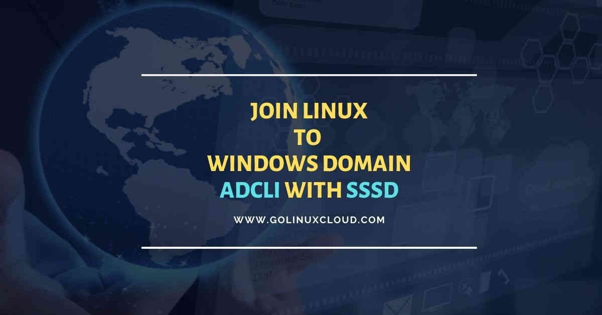 Join Linux to Windows domain using adcli (RHEL/CentOS 7/8)