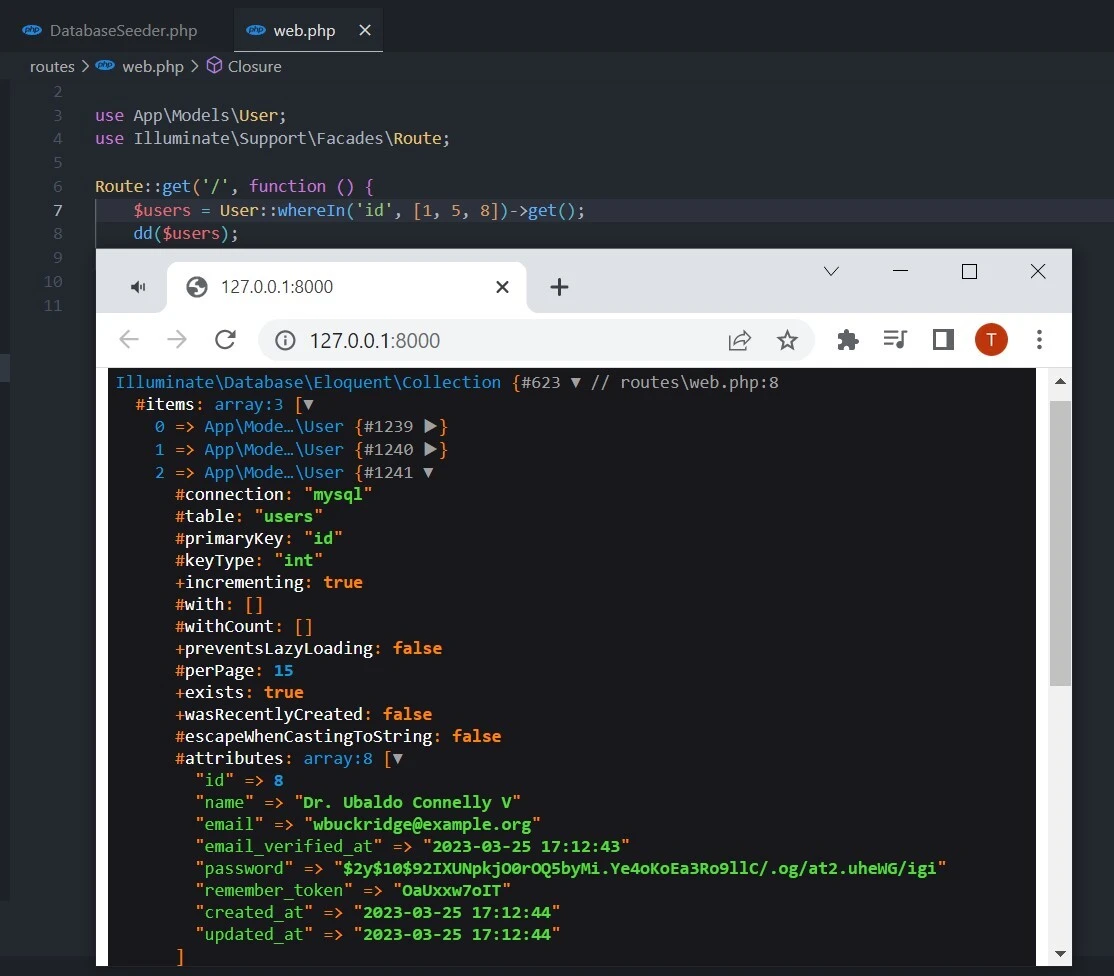 How to Make Laravel Eloquent "IN" Query
