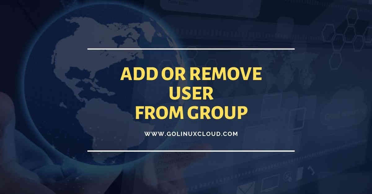 10 practical examples to add or remove user from group in Linux