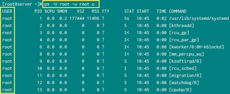 5 practical examples to list running processes in Linux
