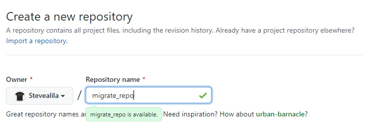 migrate a git repository