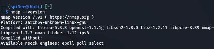 Installation of Nmap