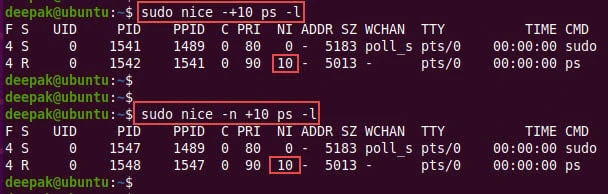 nice command in Linux