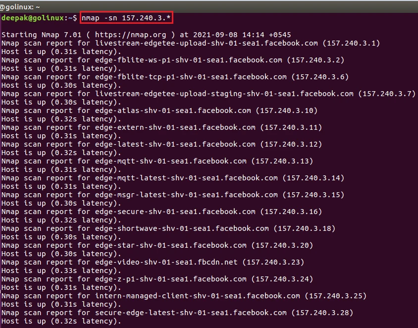 nmap command to disable port scan