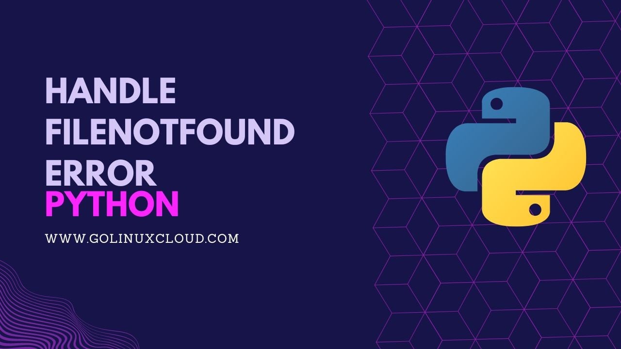 FIX: No such file or directory in Python [6 Reasons]