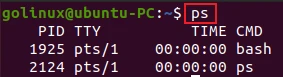 ps command in linux to list running processes
