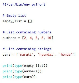 10+ simple examples to learn Python list in detail