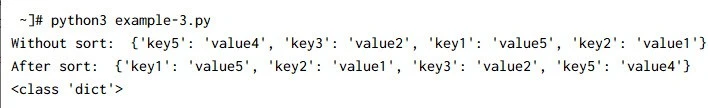 10 simple ways to sort dictionary by key in Python