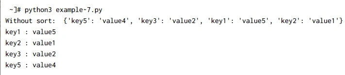 10 simple ways to sort dictionary by key in Python