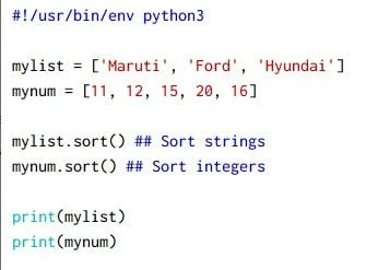 10+ examples on python sort() and sorted() function