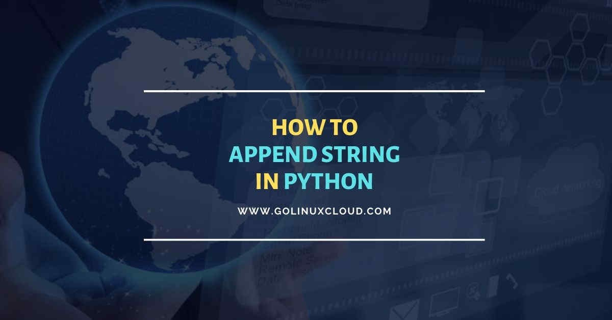 How to append string in Python