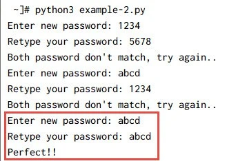 Python while loop examples for multiple scenarios